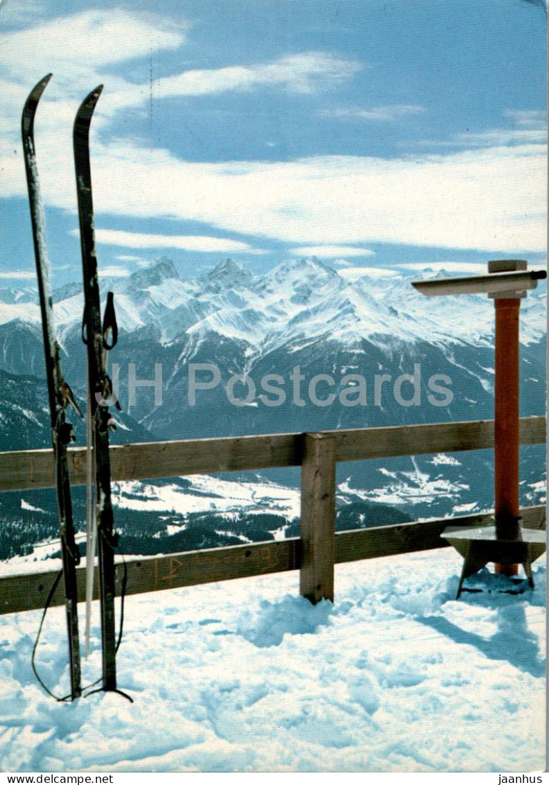 Lenzerheide GR - Blick Vom Piz Scalottas Auf Bergunerstocke Und Piz D'Err - Skiing - 2718 - Switzerland - Used - Bergün/Bravuogn