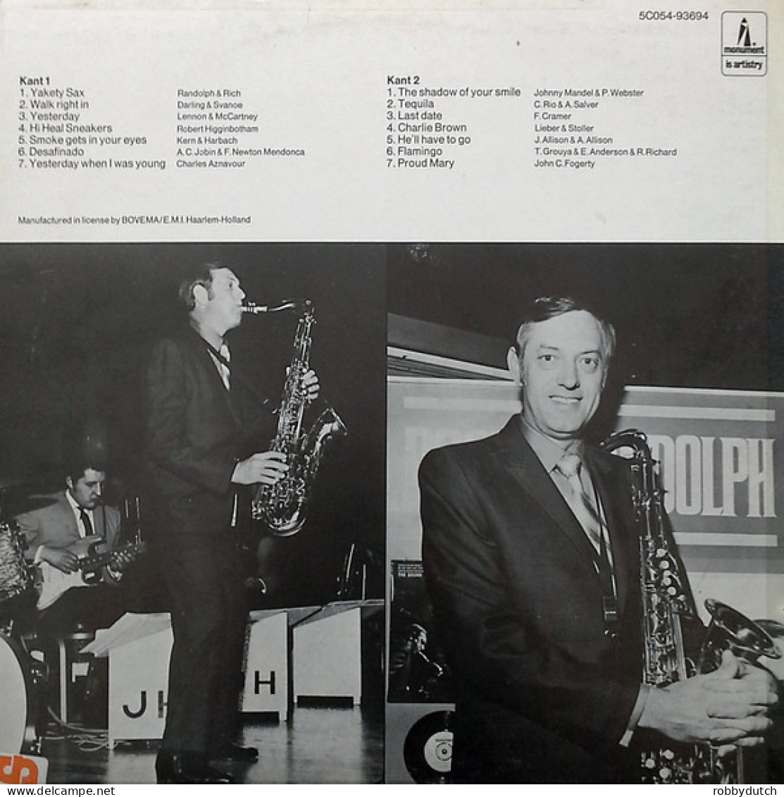 * LP *  THE BEST OF BOOTS RANDOLPH (Holland)  - Jazz