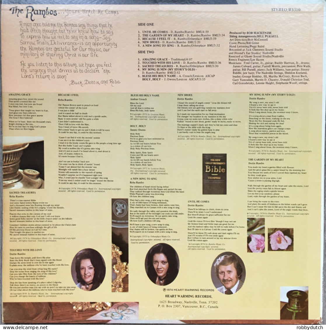 * LP *  THE RAMBOS - ...YOURS UNTIL HE COMES (USA 1974) - Chants Gospels Et Religieux