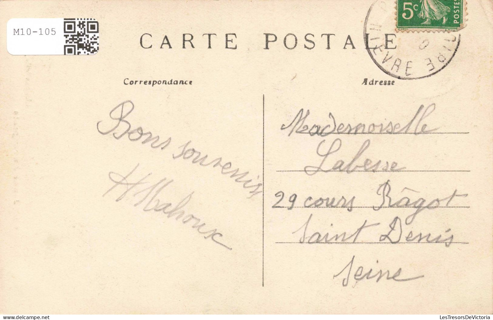 FRANCE - Jeune Auvergnate - Carte Postale Ancienne - Auvergne Types D'Auvergne