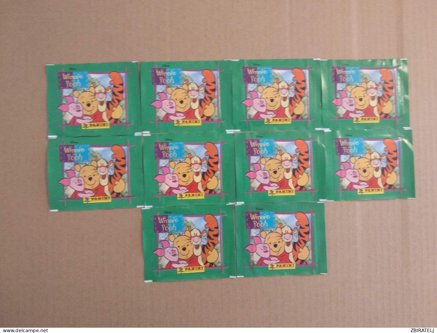 10 X PANINI Disney WINNIE THE POOH 2002 Tüte Bustina Pochette Packet Pack - Engelse Uitgave