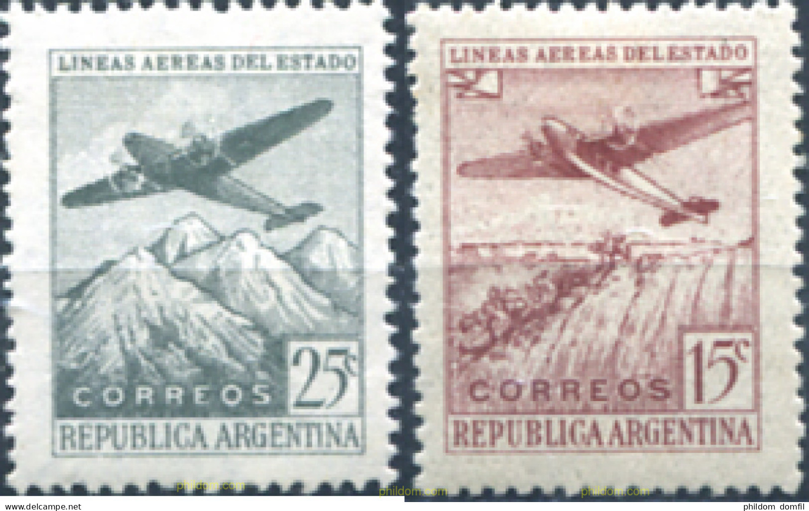 283147 MNH ARGENTINA 1946 PROPAGANDA EN FABOR DE LAS LINEAS AEREAS ARGENTINAS - Neufs