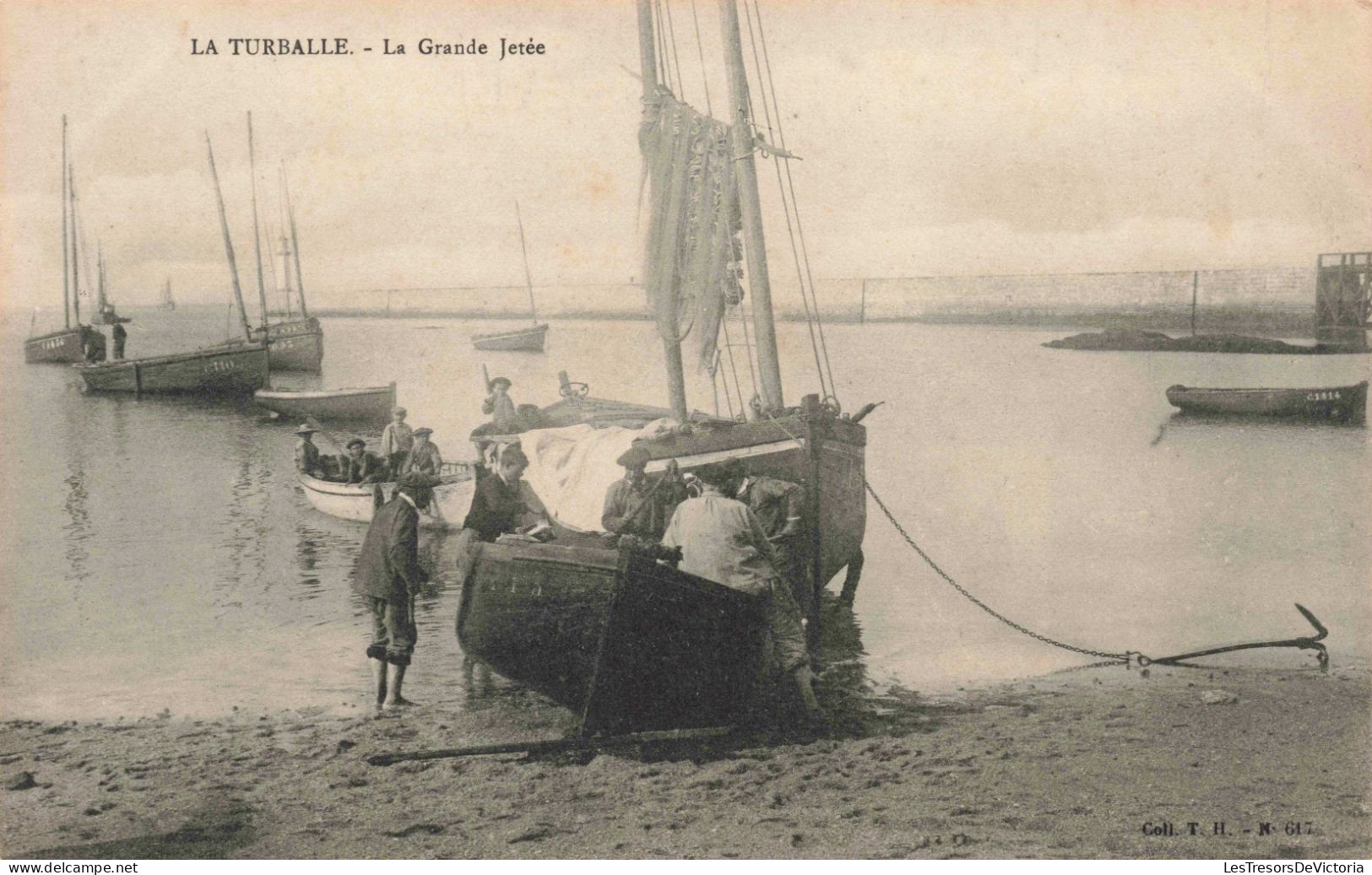 FRANCE - La Turballe - La Grande Jetée - Carte Postale Ancienne - Saint Nazaire