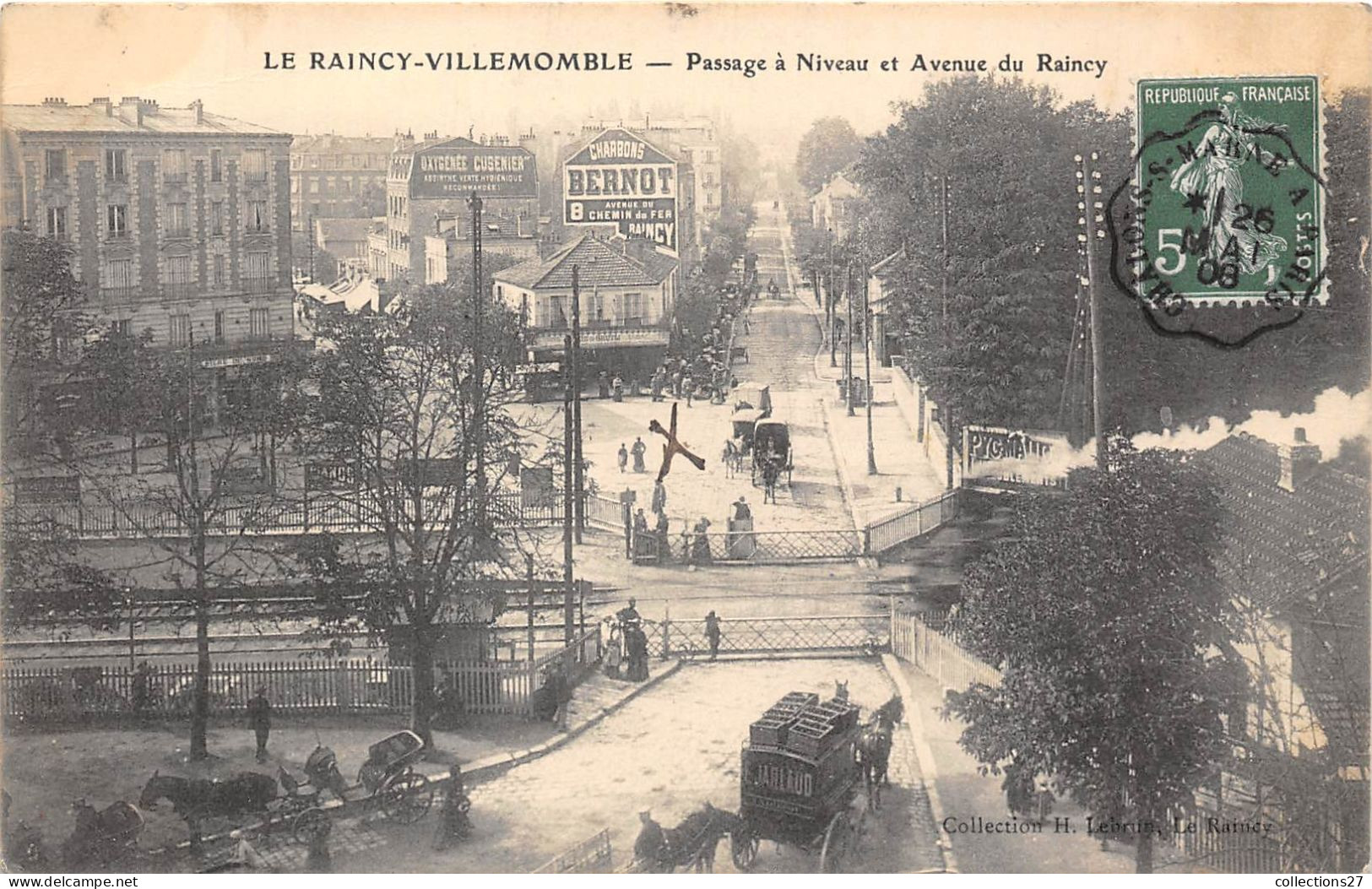 93-LE-RAINCY-VILLEMOMBLE- PASSAGE A NIVEAU ET AVENUE DU RAINCY - Le Raincy