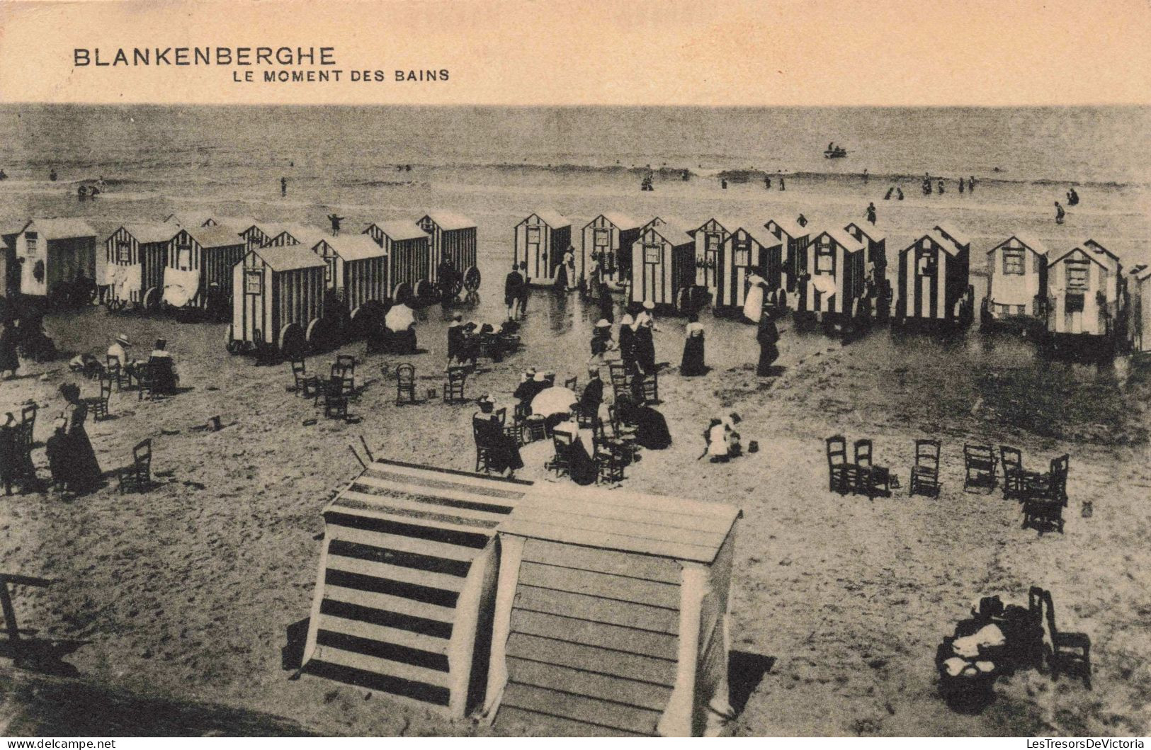 BELGIQUE - Blankenberghe - Le Moment Des Bains - Animé - Carte Postale Ancienne - Blankenberge