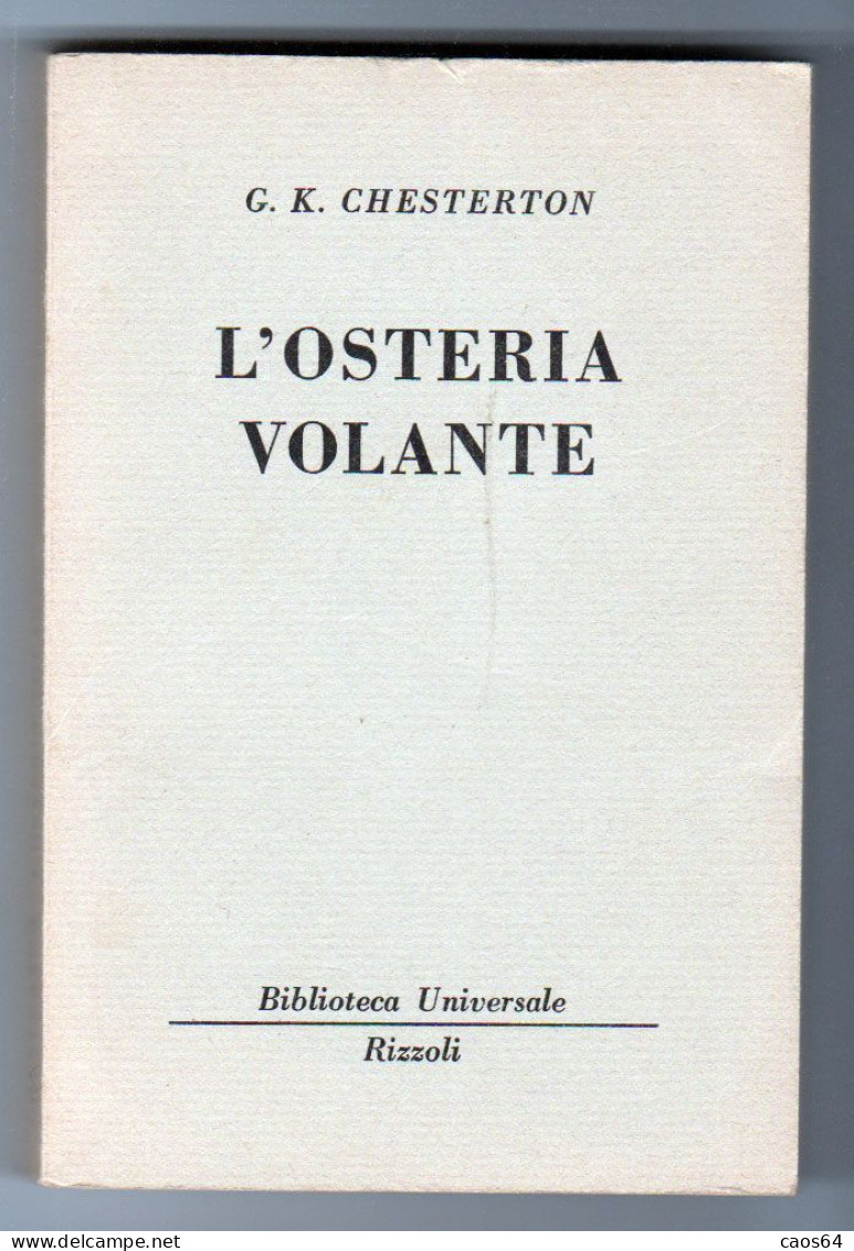L'osteria Volante G. K. Chesterton BUR 1953 - Classiques