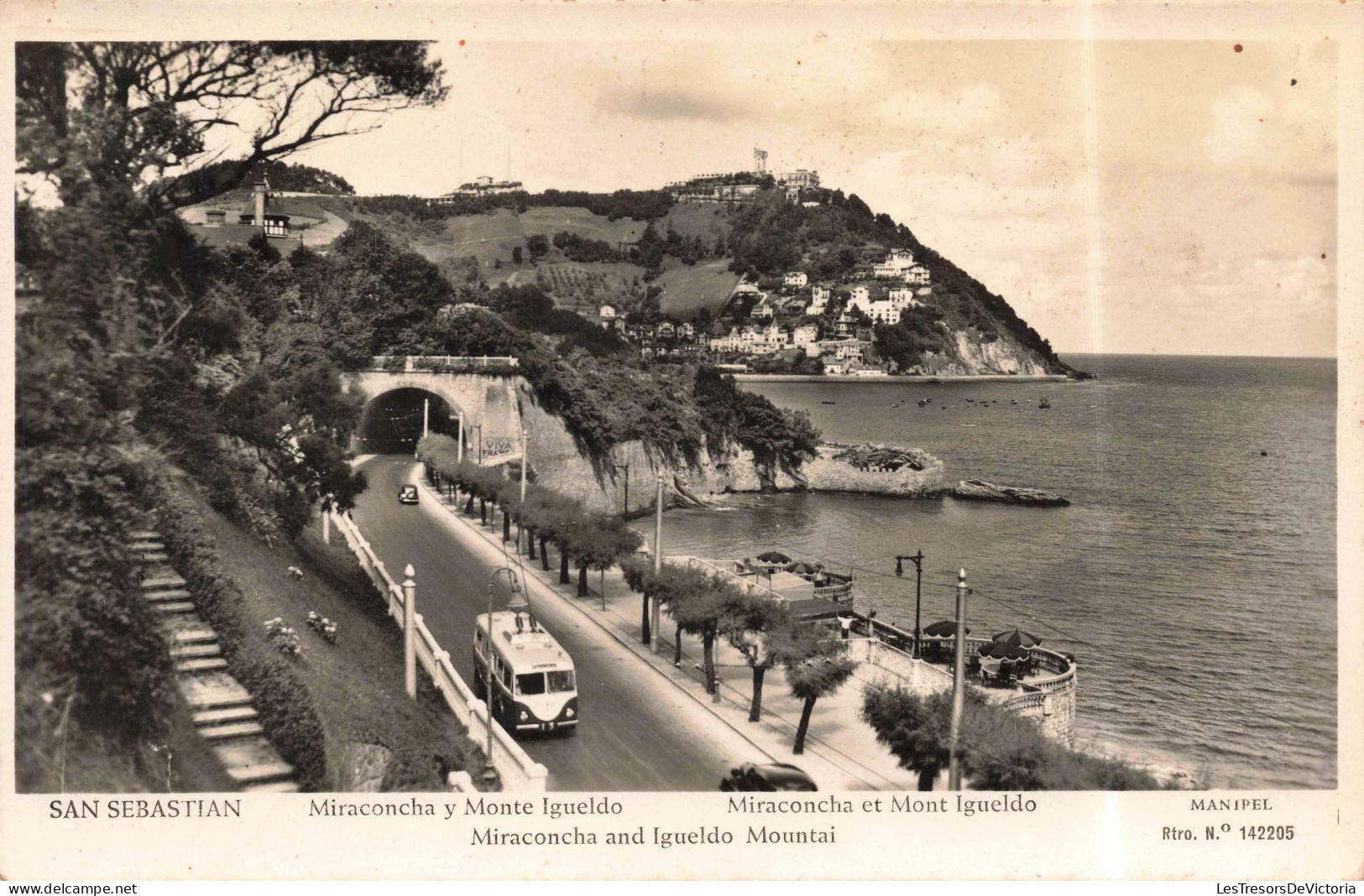 ESPAGNE - Guipozcoa - Miraconcha Et Mont Igueldo - Carte Postale Ancienne - Guipúzcoa (San Sebastián)