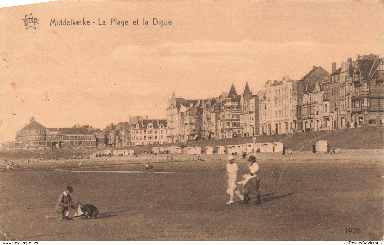 BELGIQUE - Middelkerke - La Plage Et La Digue - Carte Postale Ancienne - Middelkerke