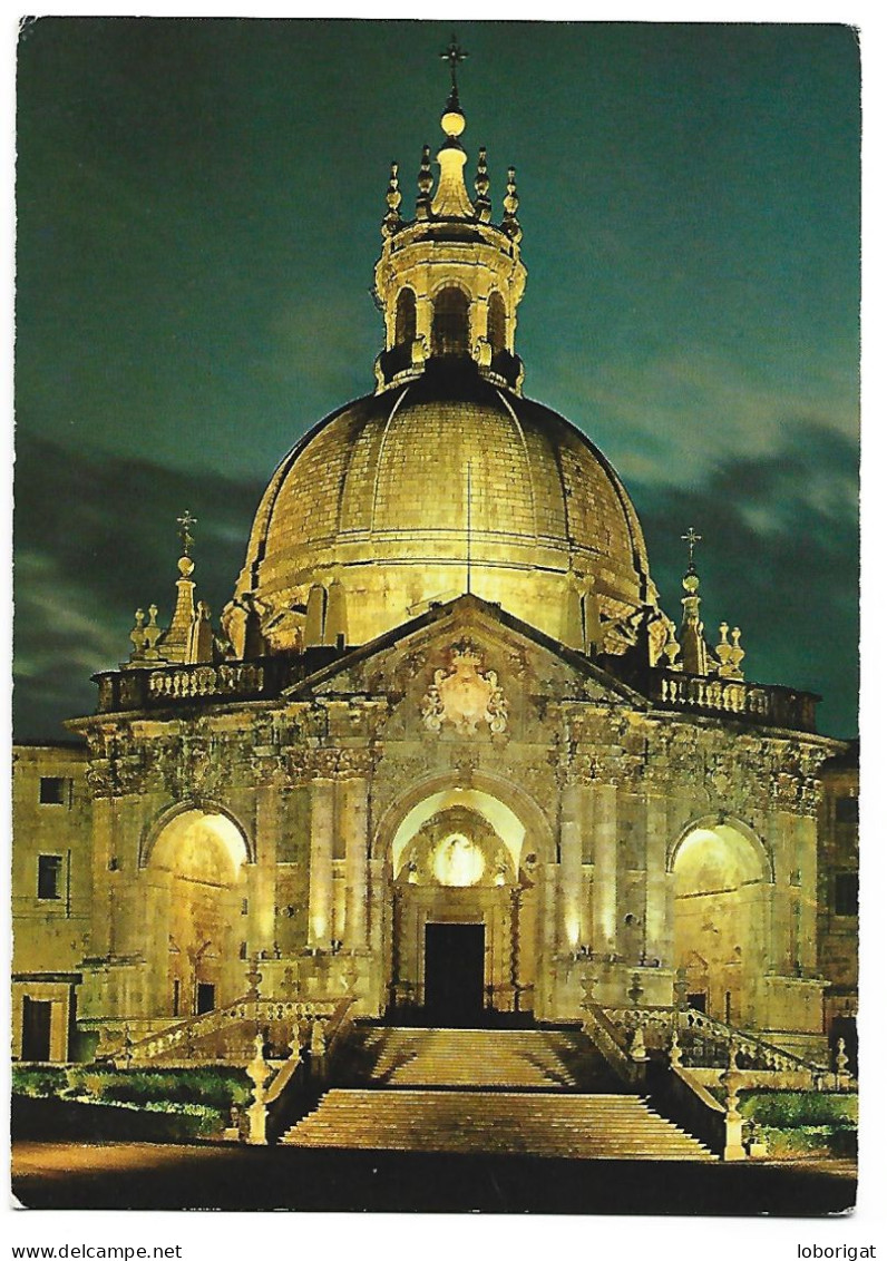 ENTRADA AL SANTUARIO. NOCTURNO / ENTRANCE TO THE SANCTUARY. BY NIGHT.- SANTUARIO DE LOYOLA .- AZPEITIA.- ( ESPAÑA ) - Eglises Et Cathédrales