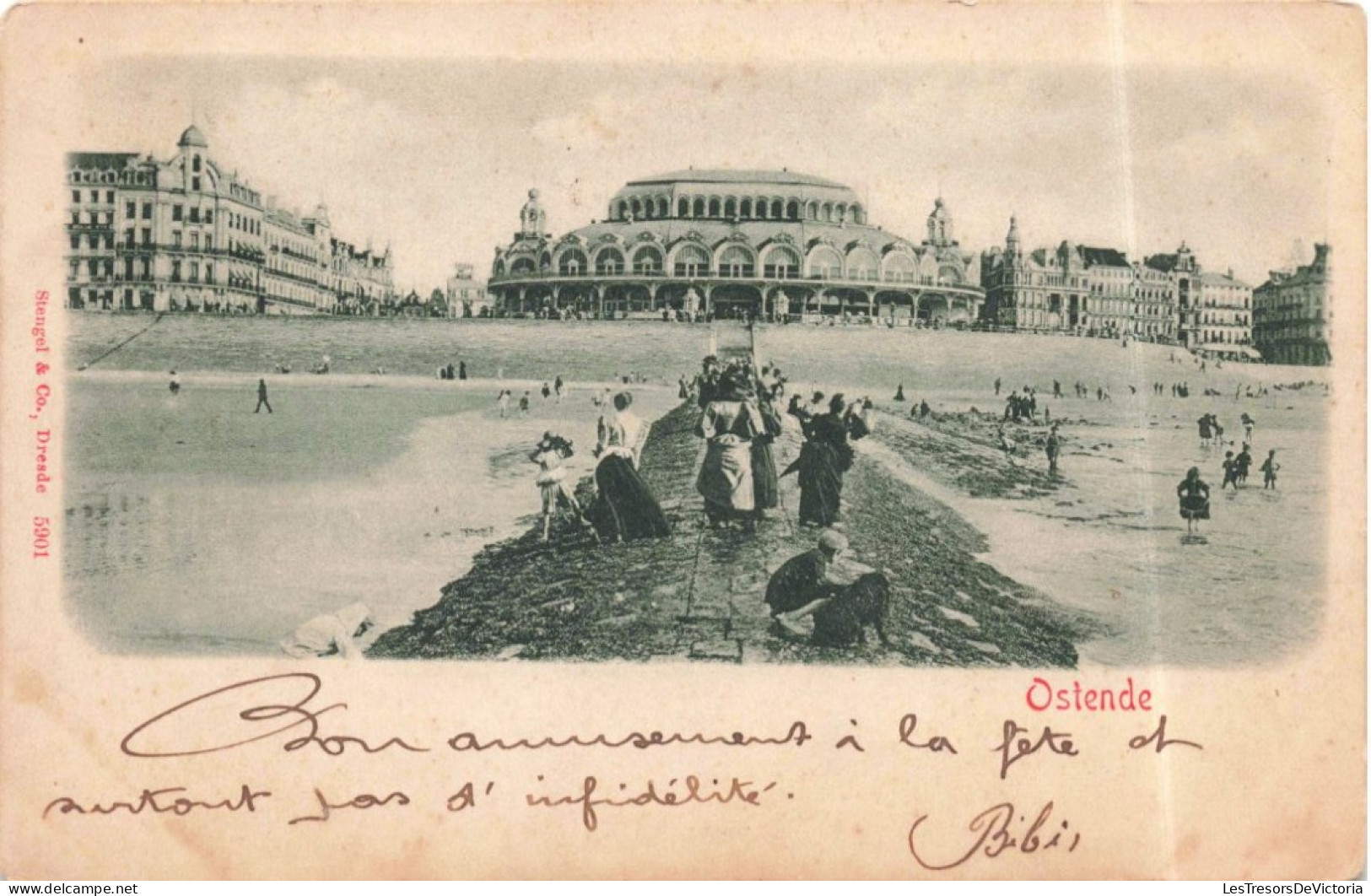 BELGIQUE - Oostende -  Le Kursaal - Animé - Carte Postale Ancienne - Oostende