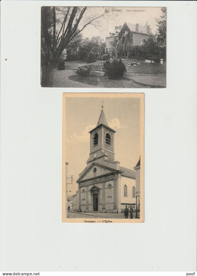 Genappe : Villa Du Bourgmestre / Eglise --- 2 Cp - Genappe