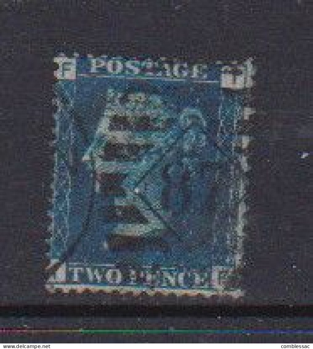 GREAT  BRITAIN    1858    2d  Blue    Plate 14    USED - Used Stamps