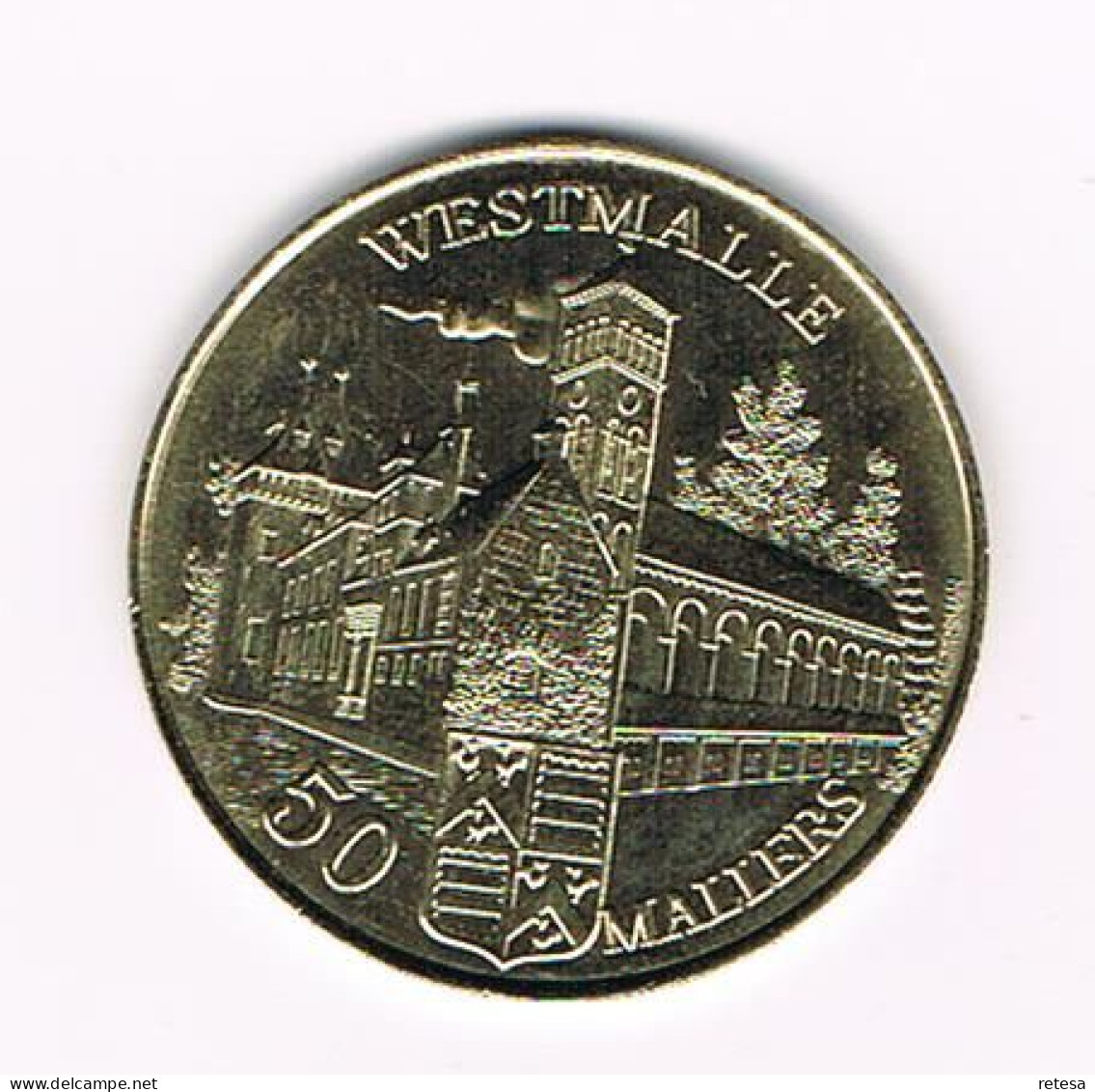 #  WESTMALLE - OOSTMALLE 50 MALLERS 1980 - Tokens Of Communes