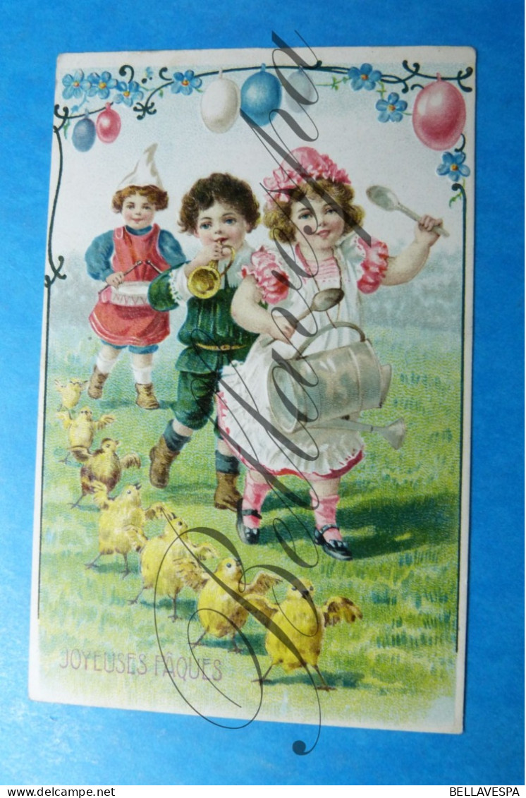 Fantasie Illustrator Lot X 2 Cpa-  Pâques Pasen - Ostern