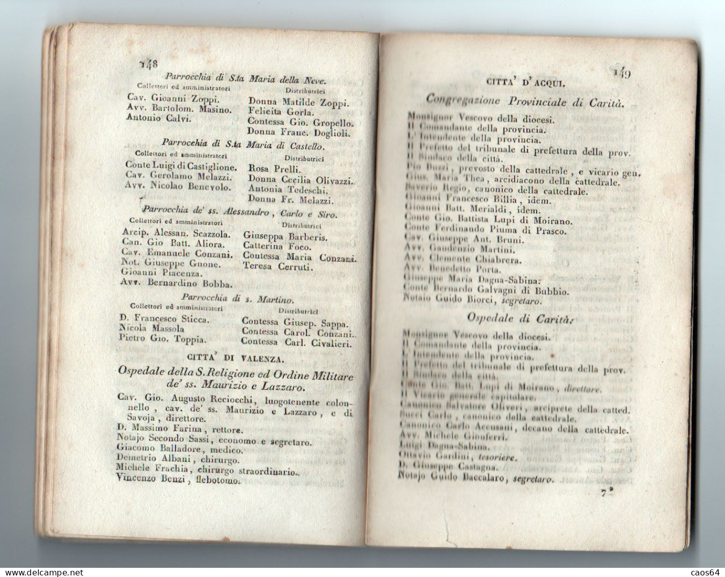 Annuario Statico Amministrativo Della Divisione Di Alessandria 1832 - Old Books