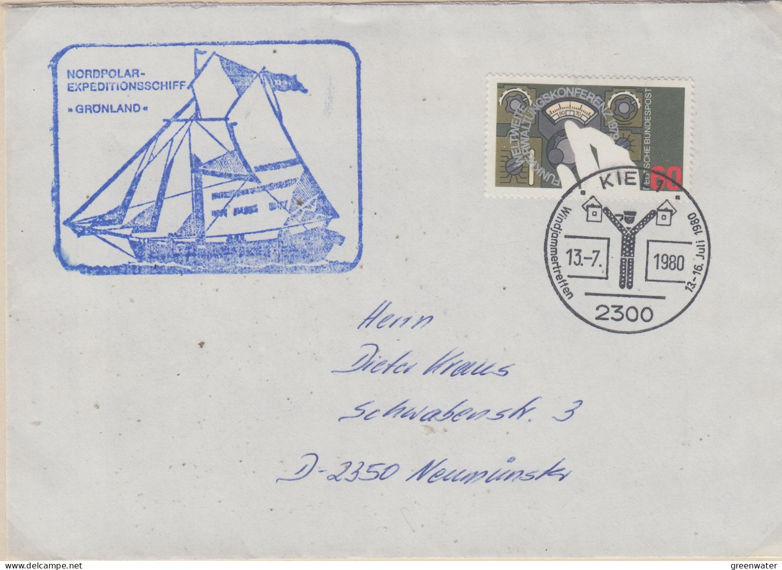 Germany  Nordpolar Expeditionsschiff Gronland Ca Kiel 13.7.1980 (IT171) - Events & Commemorations