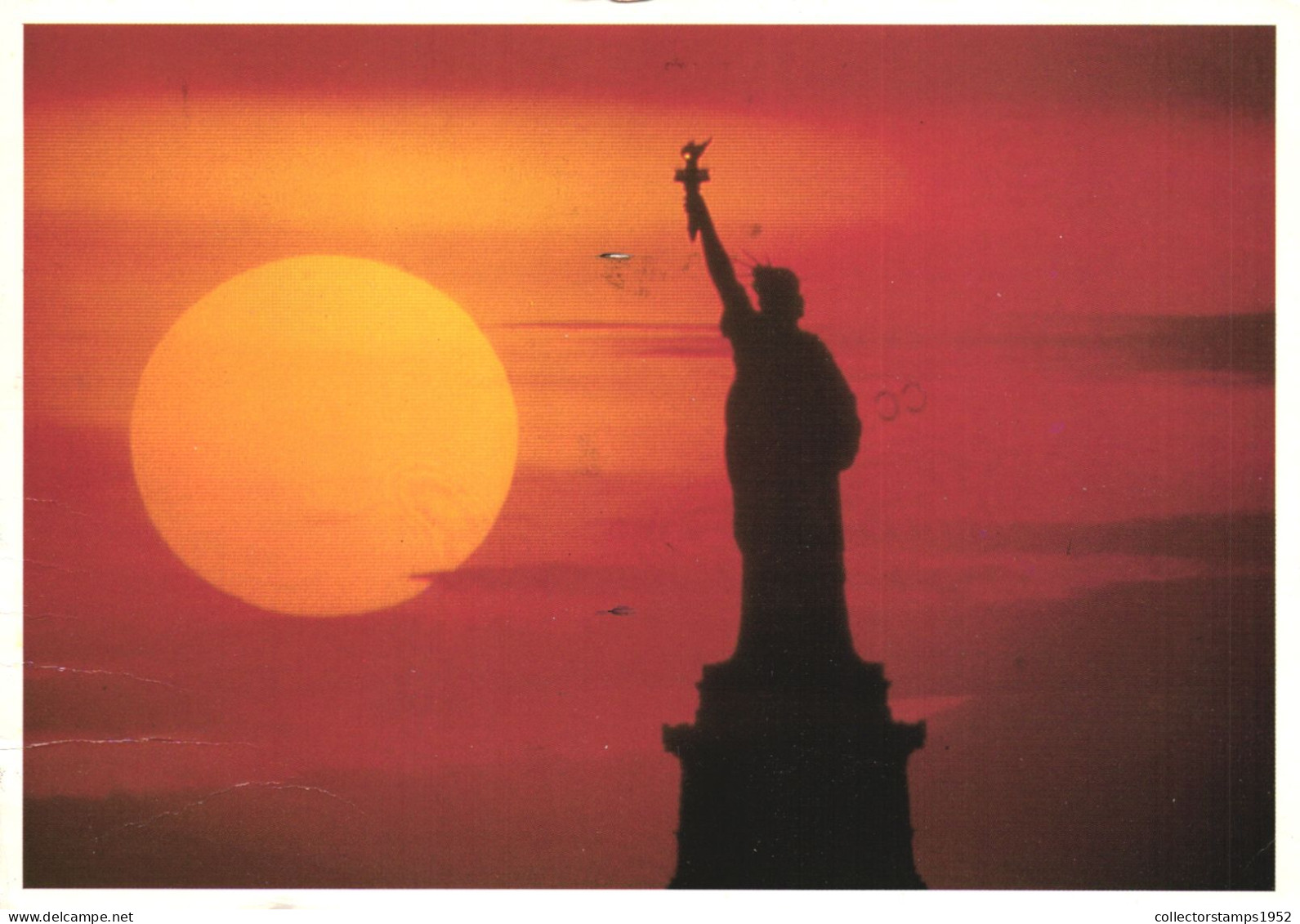 UNITED STATES, NEW YORK, STATUE OF LIBERTY, SUNSET - Vrijheidsbeeld