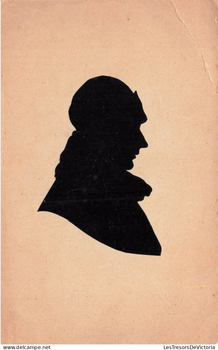 SILHOUETTES - Homme - Portrait - Carte Postale Ancienne - Silueta
