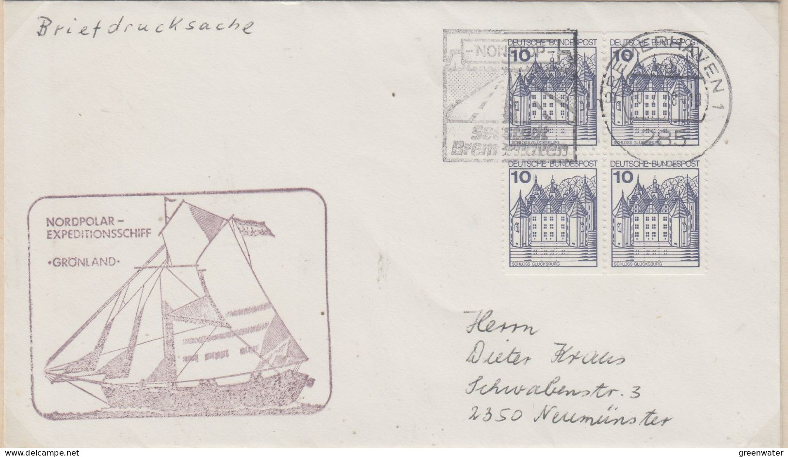 Germany Nordpolar Expeditionsschiff Gronland Ca Bremerhaven 10.7.1978 (IT171B) - Events & Gedenkfeiern