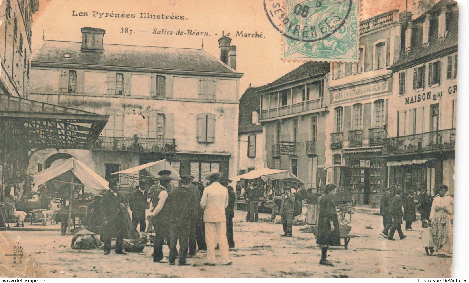 FRANCE - Oloron Sainte Marie - Salies De Béarn - Le Marché - Animé - Carte Postale Ancienne - Oloron Sainte Marie