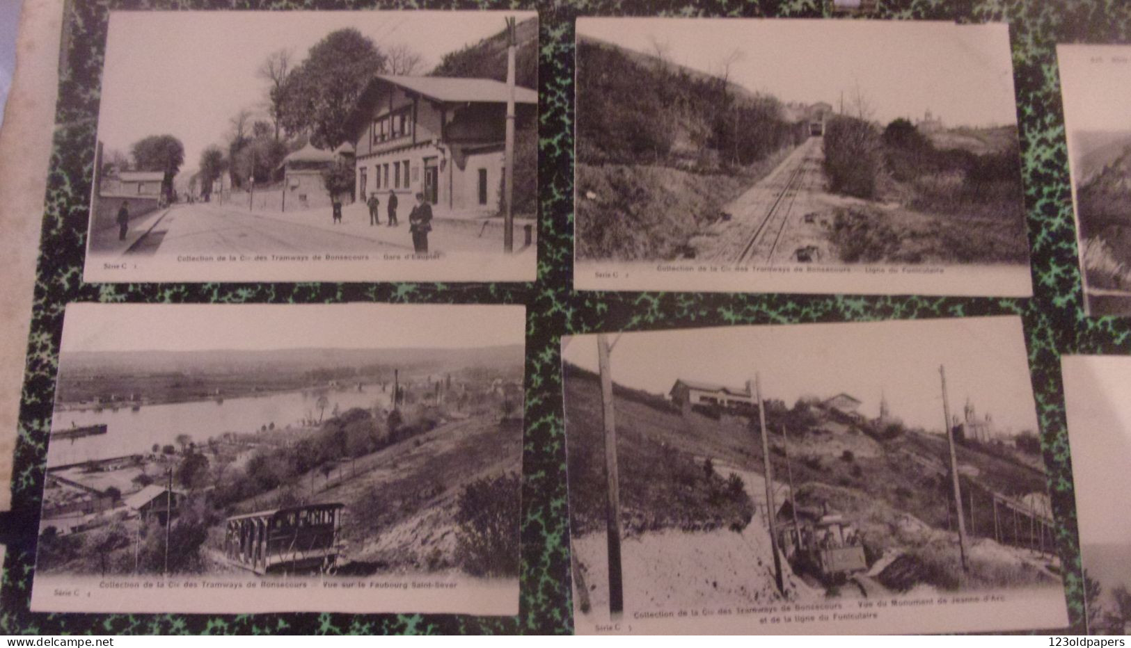 LOT DE 9 CPA  BONSECOURS DONT COLLECTION DE LA CIE DES TRAMWAYS DE BONSECOURS ,GARE D'EAUPLET ... - Bonsecours