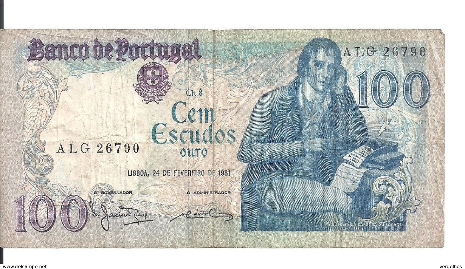 PORTUGAL 100 ESCUDOS 1981 VF P 178 B - Portugal