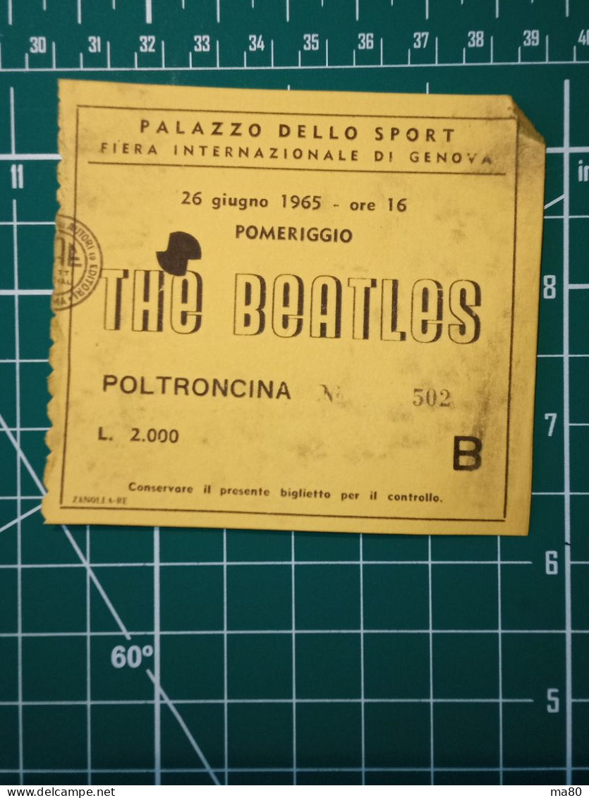 A SCELTA 1 TICKET SU 18 DISPONIBILI: THE BEATLES BIGLIETTO CONCERTO RIPRODUZIONE RECENTE NO 60'S - Tickets De Concerts