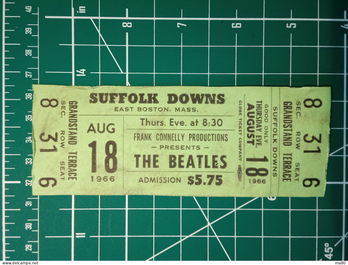 A SCELTA 1 TICKET SU 18 DISPONIBILI: THE BEATLES BIGLIETTO CONCERTO RIPRODUZIONE RECENTE NO 60'S