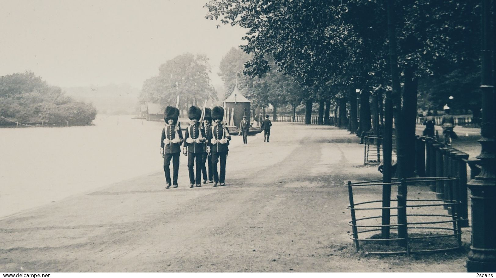 Angleterre - LONDRES - LONDON - Plaque De Verre Ancienne (vers 1905) - HYDE PARK - Royal Guards - Hyde Park