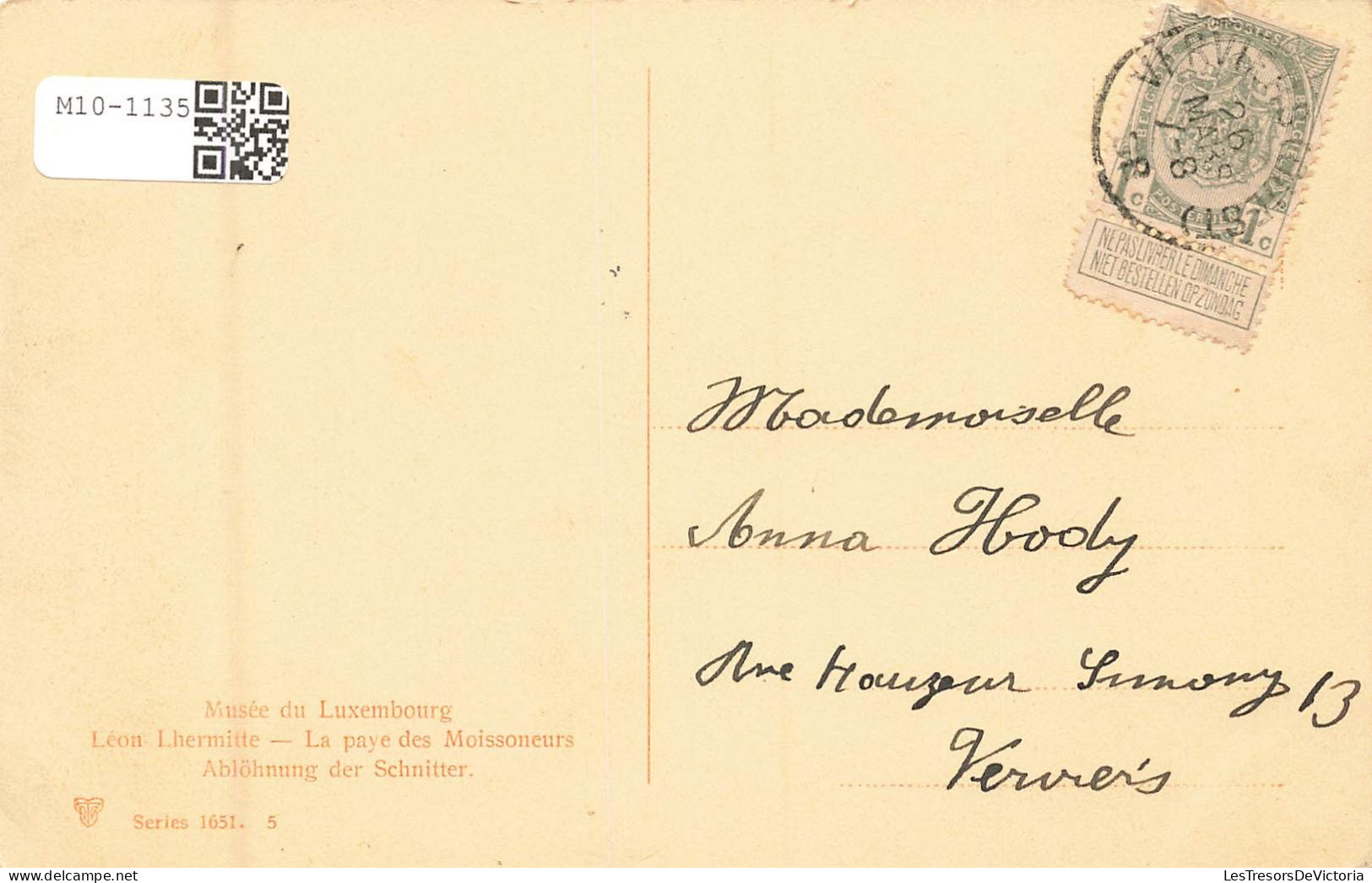 BELGIQUE - Musée Du Luxembourg - La Paye Des Moissonneurs -  Carte Postale Ancienne - Sonstige & Ohne Zuordnung