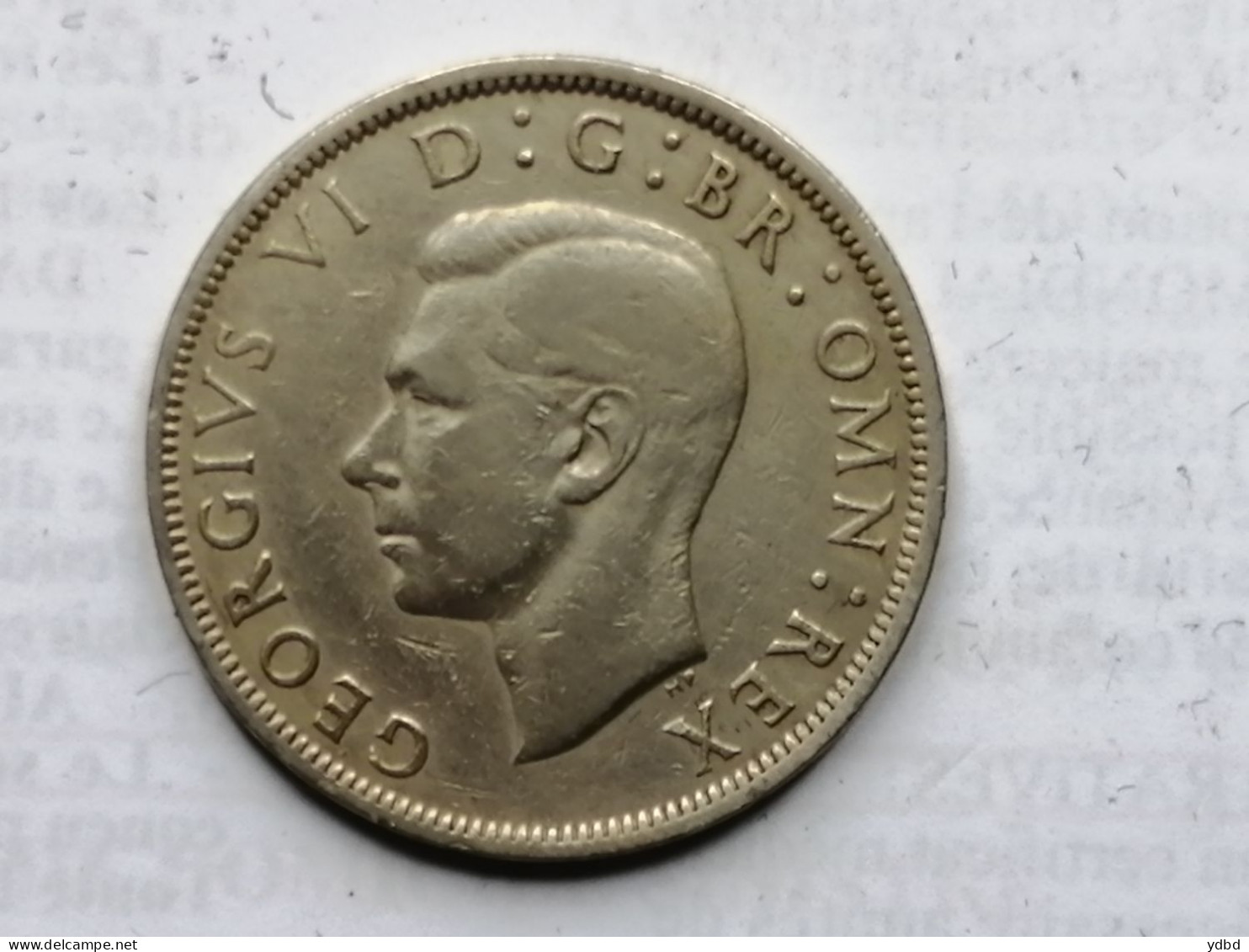 ROYAUME UNI = UNE PIECE DE  MONNAIE  DE HALF CROWN  DE 1949 - K. 1/2 Crown