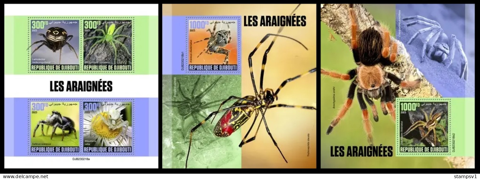 Djibouti  2023 Spiders.  (218) OFFICIAL ISSUE - Spiders