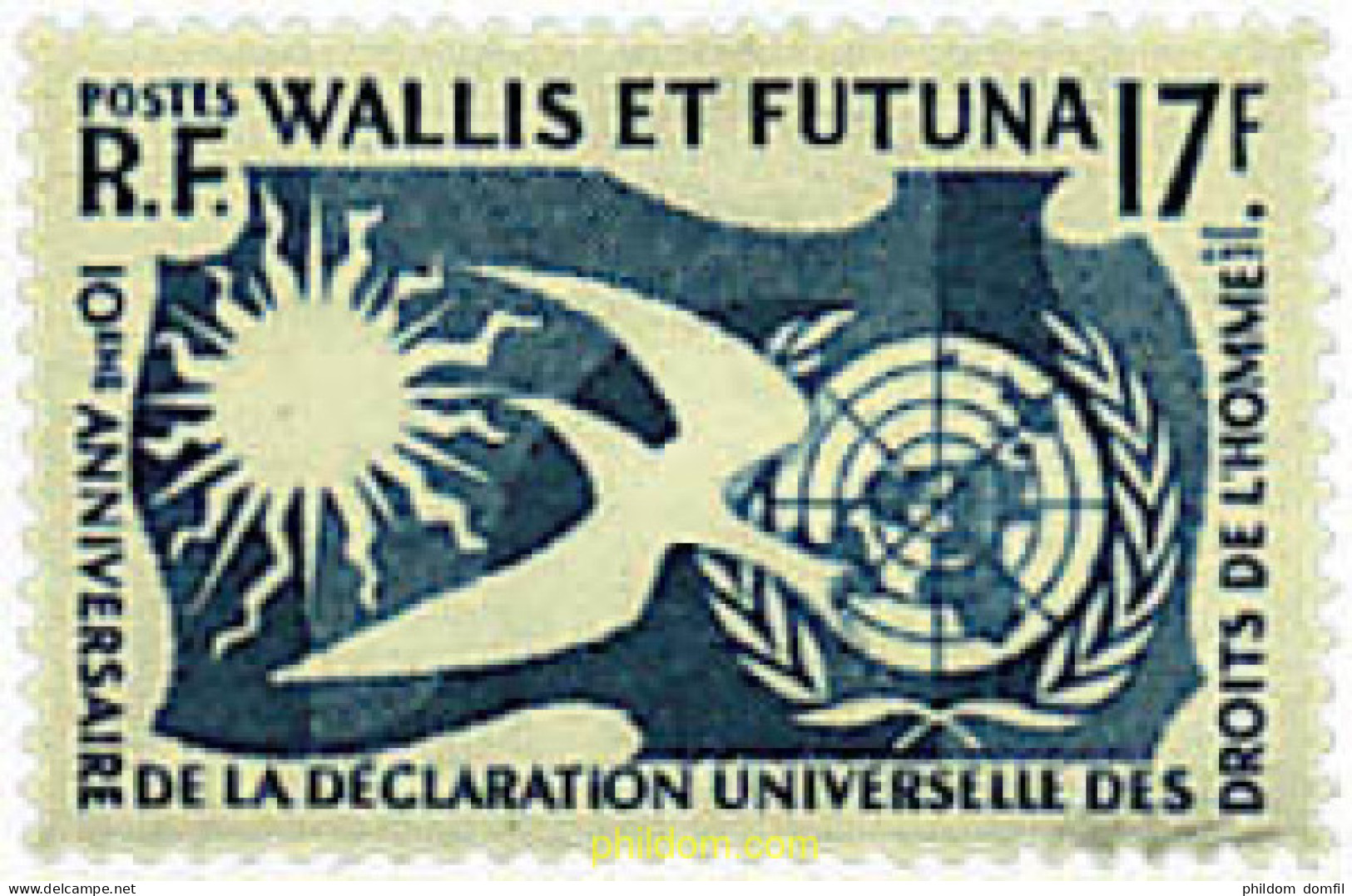 33889 MNH WALLIS Y FUTUNA 1958 10 ANIVERSARIO DE LA DECLARACION UNIVERSAL DE LOS DERECHOS HUMANOS - Nuevos