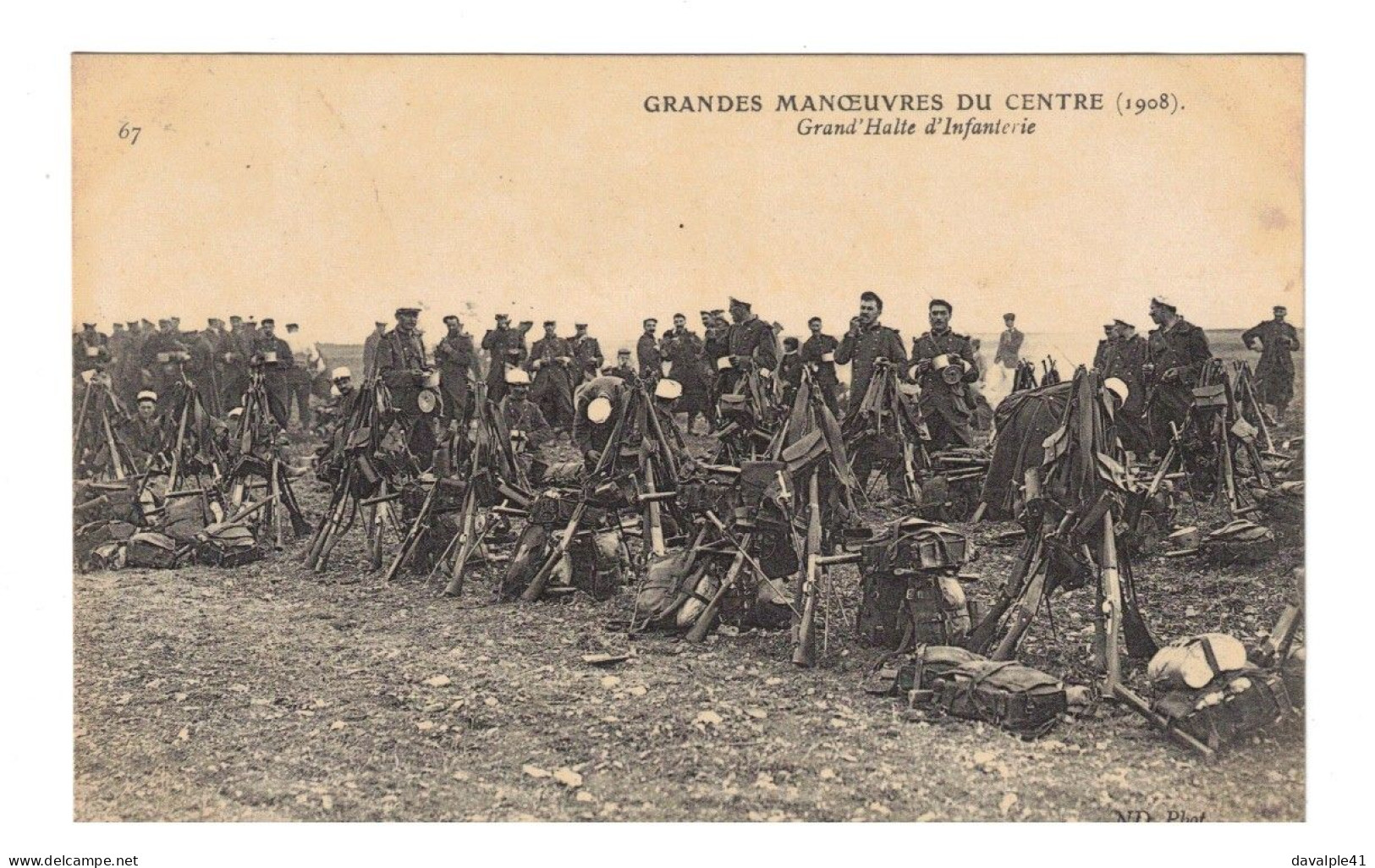 MILTARIA   GRANDES MANOEUVRES DU CENTRE  1908  BON ETAT 2 SCANS - 1914-18