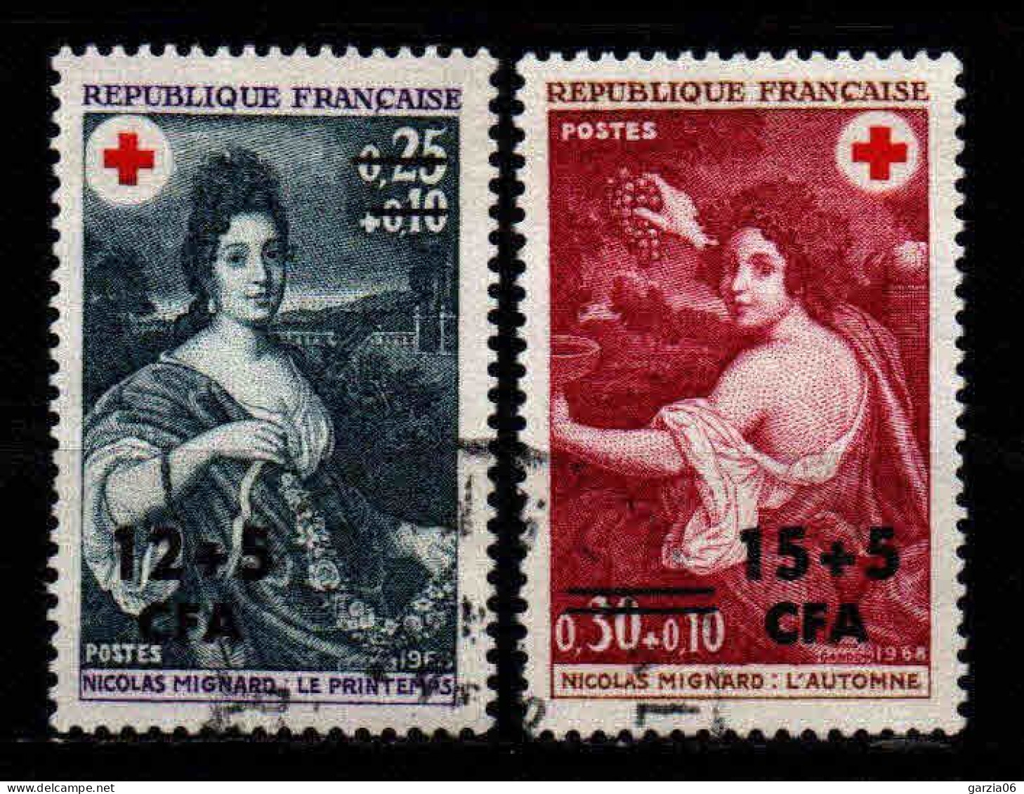 Réunion  - 1968 - Croix Rouge - N° 381/382  - Oblit - Used - Usati