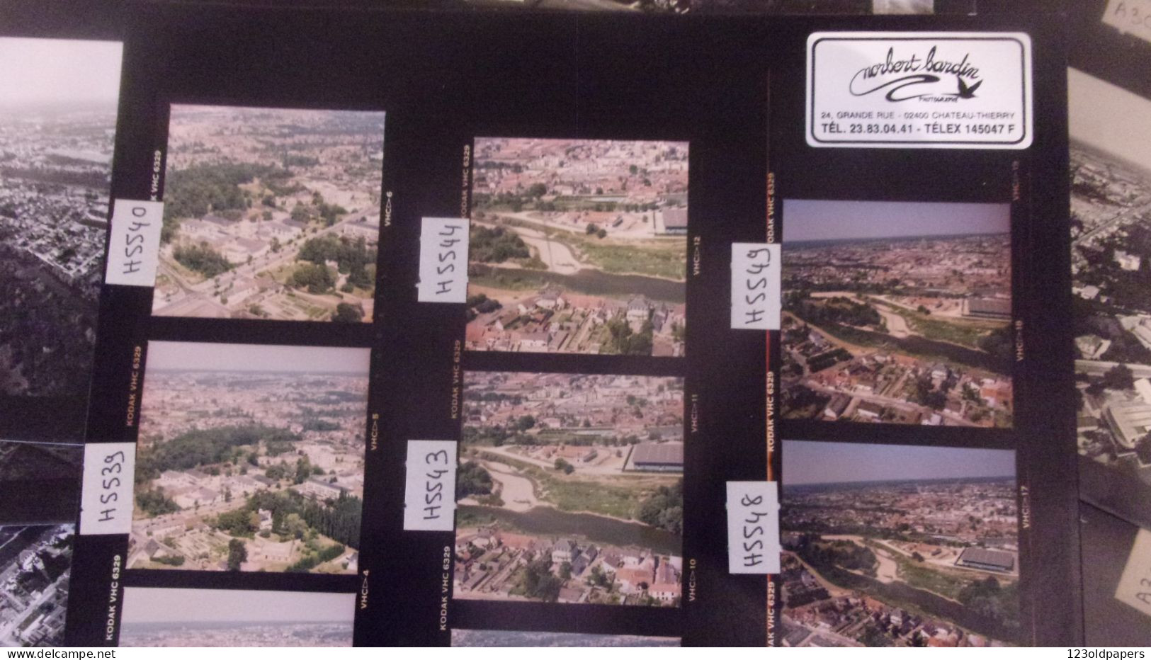 VIERZON AUTOROUTE CONSTRUCTION LOT DE 15 PLANCHES PHOTOS AERIENNES - Albums & Collections