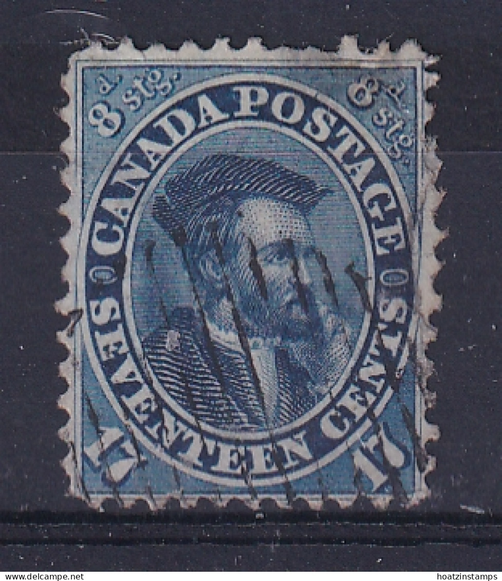 Colony Of Canada: 1859   Jacques Cartier   SG42   17c   Deep Blue    Used - Sin Clasificación