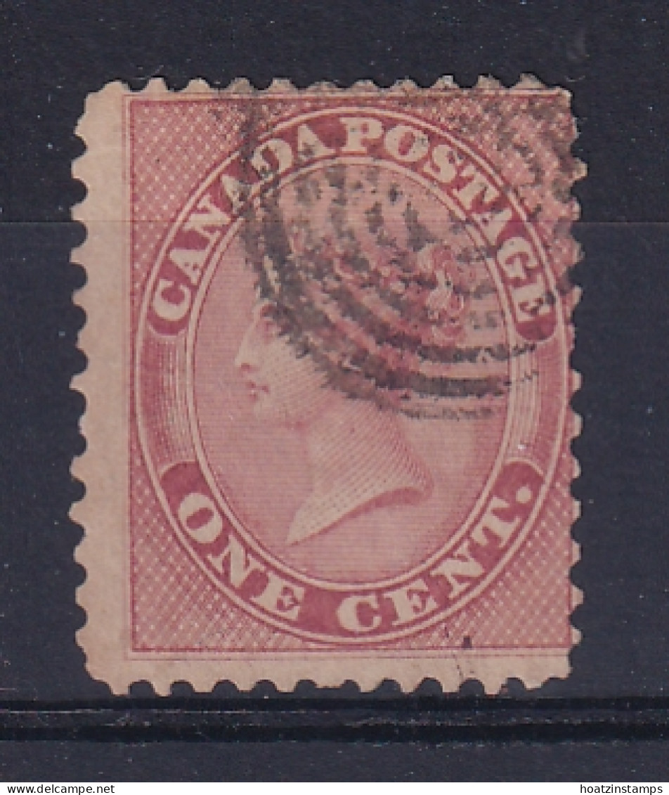 Colony Of Canada: 1859   QV   SG29   1c   Pale Rose    Used - Zonder Classificatie