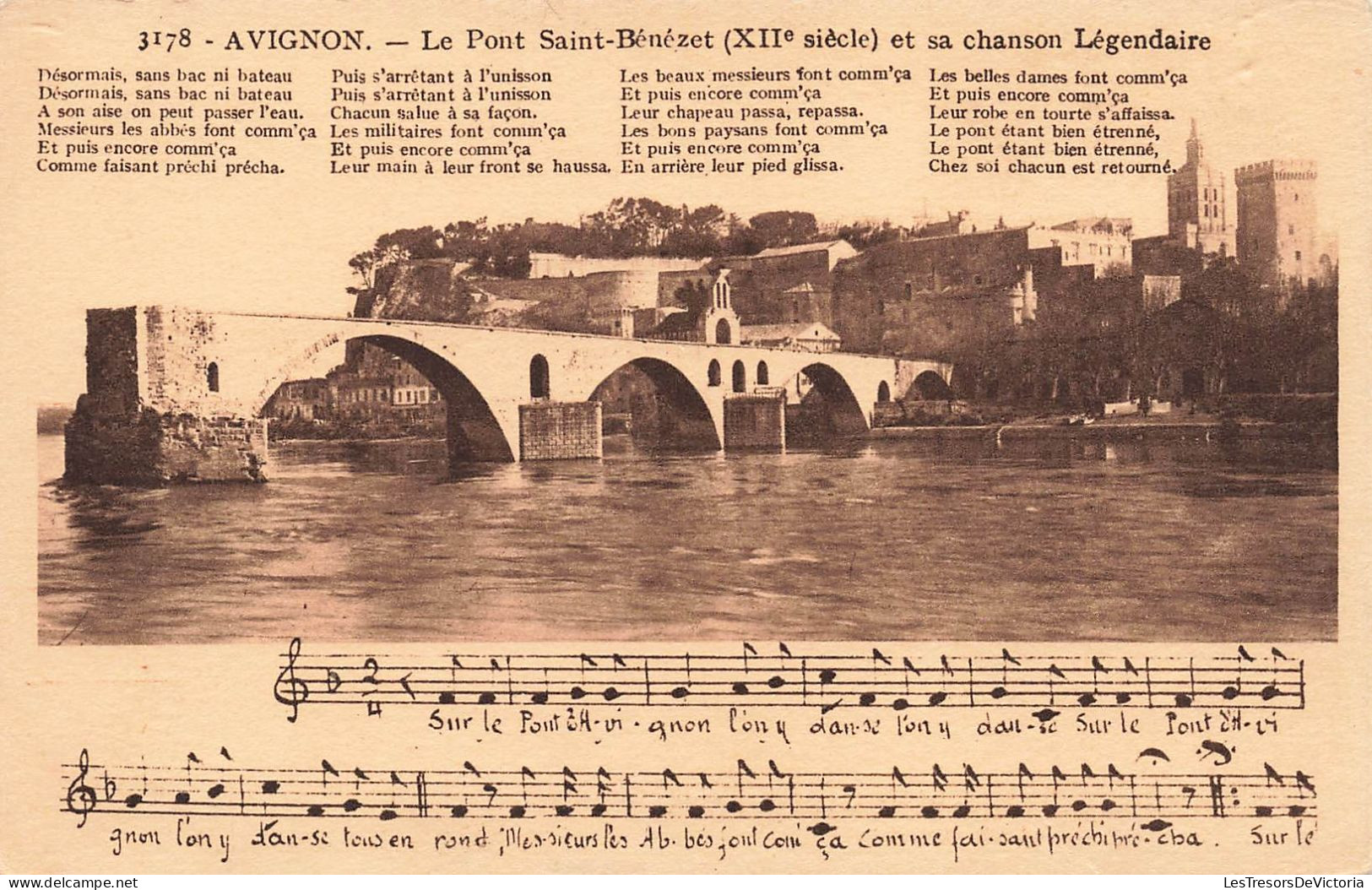 FRANCE - Avignon - Le Pont Saint-Bénézet Et Sa Chanson Légendaire -  Carte Postale Ancienne - Avignon (Palais & Pont)