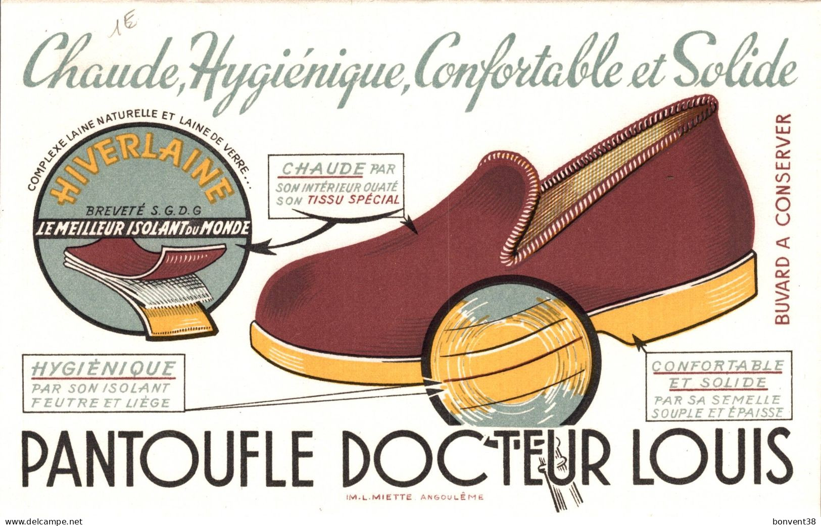 J2109 - BUVARD - PANTOUFLE DOCTEUR LOUIS - Ppp - P