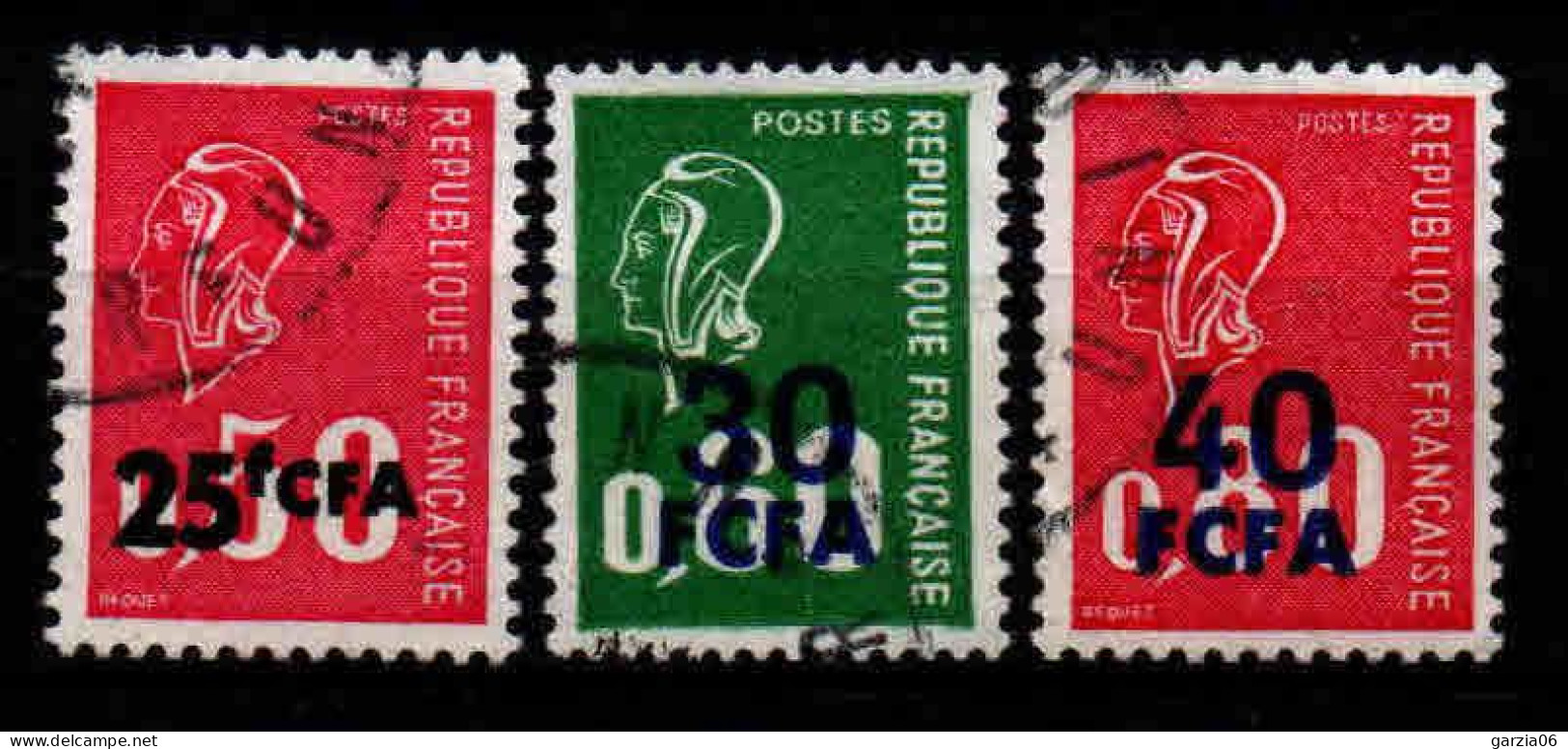 Réunion  - 1971/74 - Tb De France Surch - N°393/429/430  - Oblit - Used - Usati