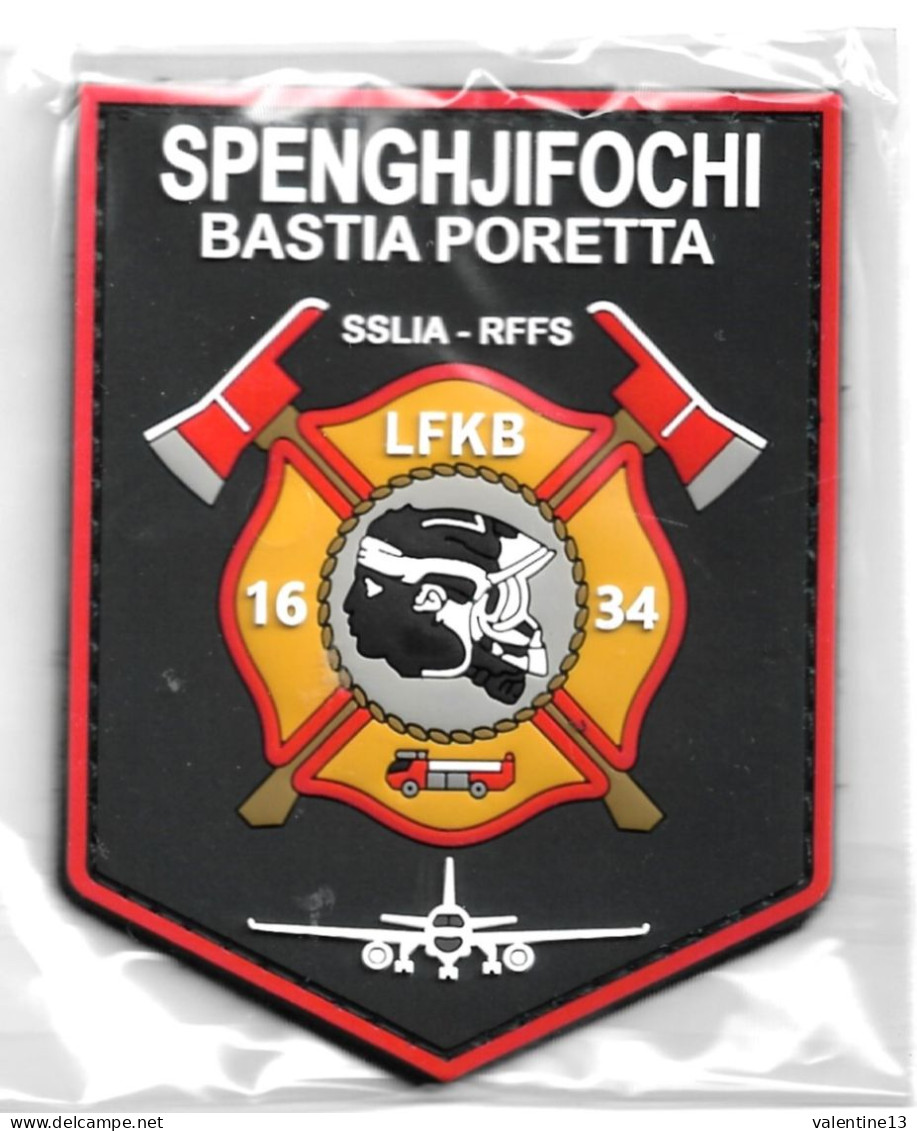 Ecusson PVC SPENGHJIFOCHI BASTIA PORETTA SSLIA - Firemen