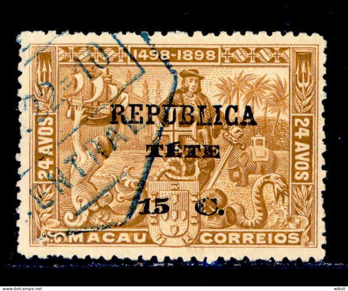 ! ! Tete - 1913 Vasco Gama On Macau 15 C - Af. 16 - Used - Tete