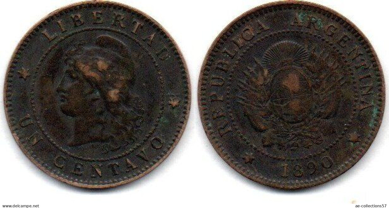 MA 25048 / Argentine - Argentina 1 Centavo 1890 TB+ - Argentinië