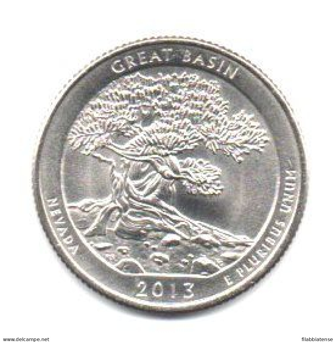 2013 - Stati Uniti 25 Cents - Quarter Great Basin   P     ------ - 2010-...: National Parks