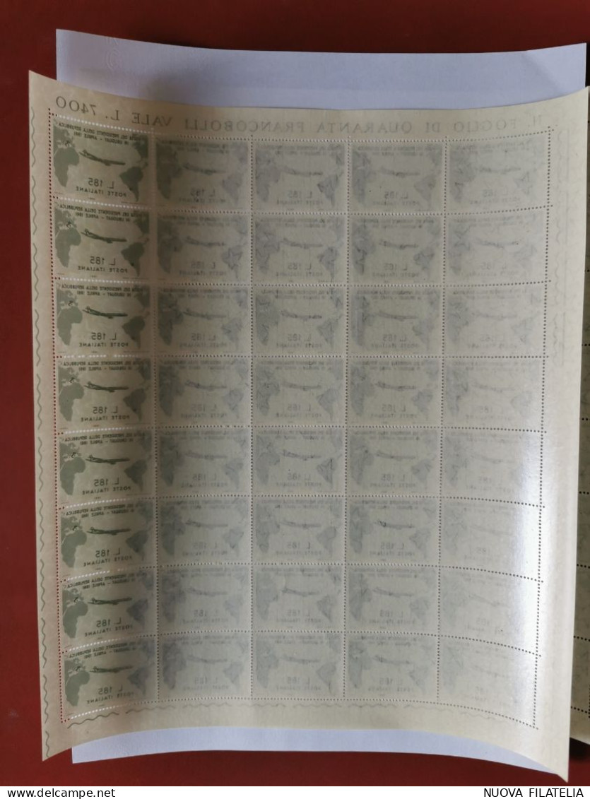 ITALIA 1961 GRONGHI FOGLI INTERI - Full Sheets