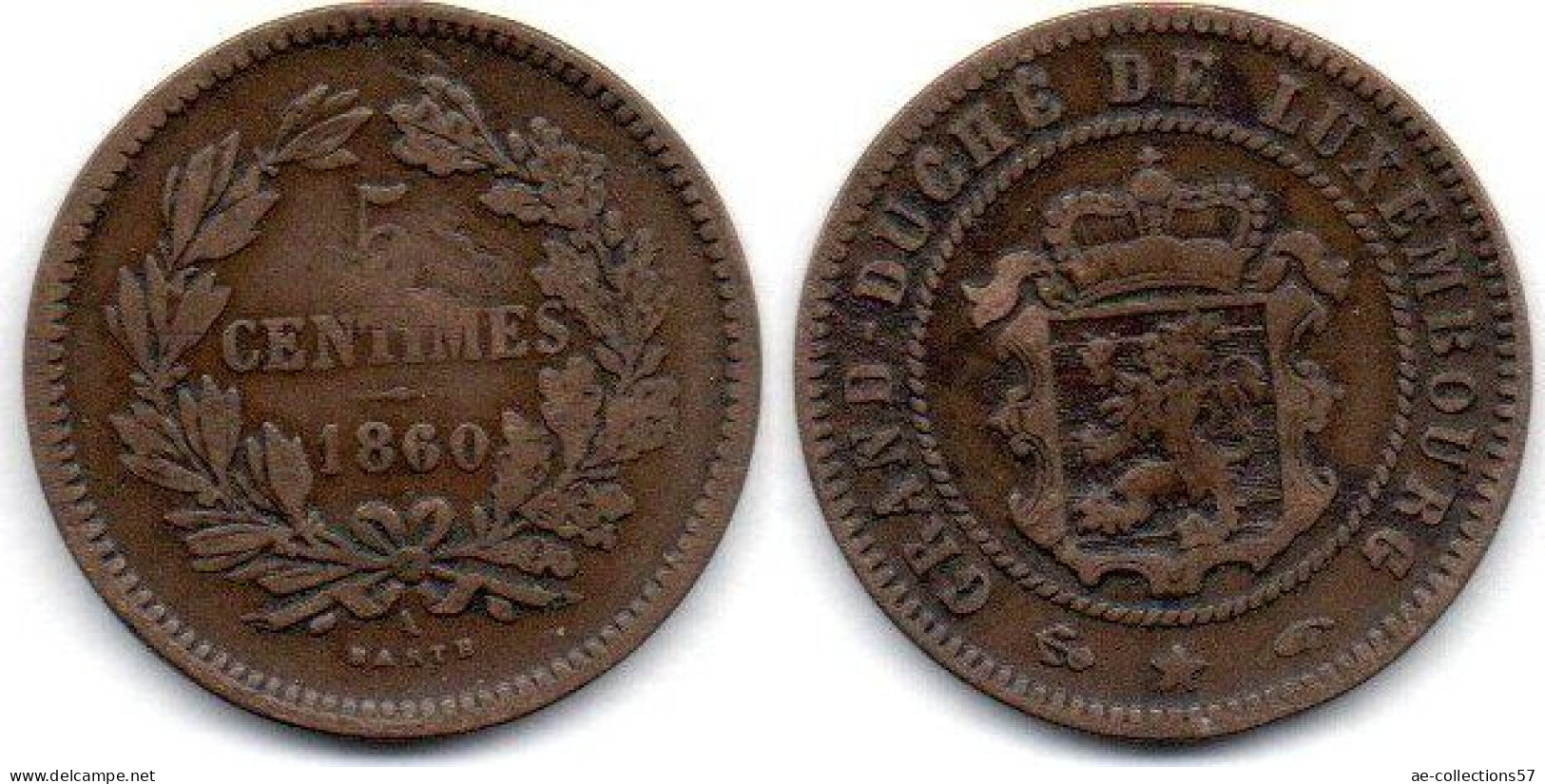 MA 25053 / Luxembourg 5 Centimes 1860 A TB - Luxembourg