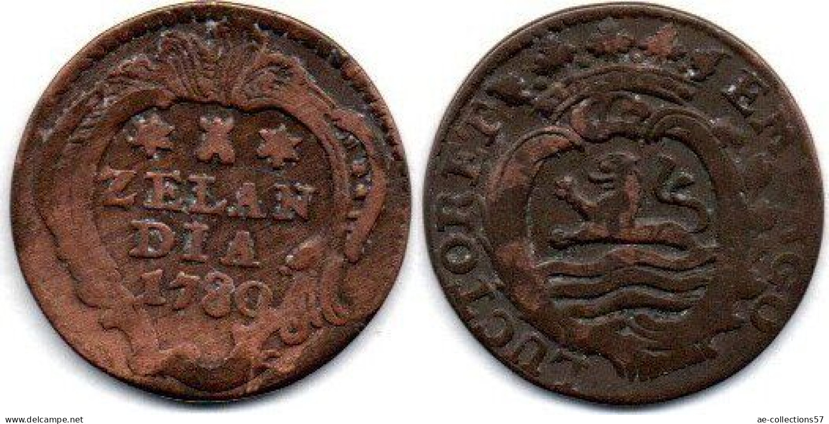 MA 25057 / Pays Bas - Netherlands - Niederlande 1 Duit 1780 Zeeland TTB - Provincial Coinage