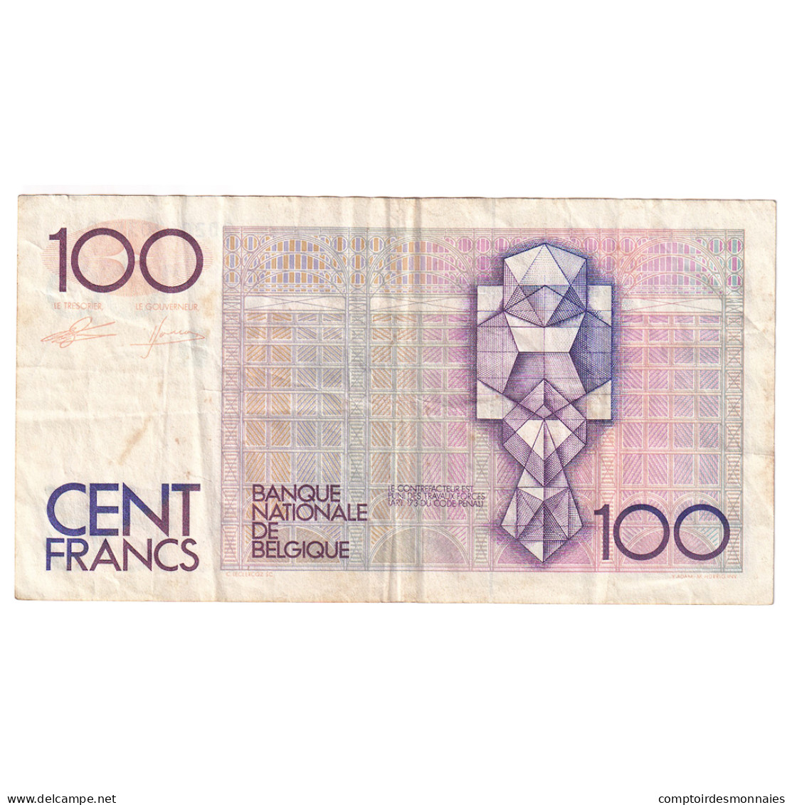 Billet, Belgique, 100 Francs, KM:142a, TB+ - 100 Francs