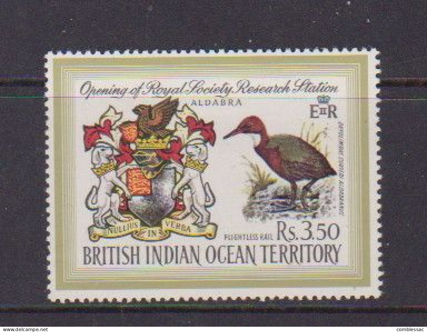 BRITISH  INDIAN  OCEAN  TERRITORY     1971    Opening  Of  Royal   Society  Research  Station    MH - Territoire Britannique De L'Océan Indien